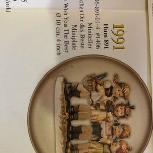 Hummel mini decorative plate.